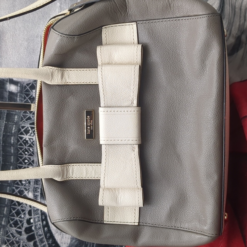 Grey & White Kate Spade Satchel